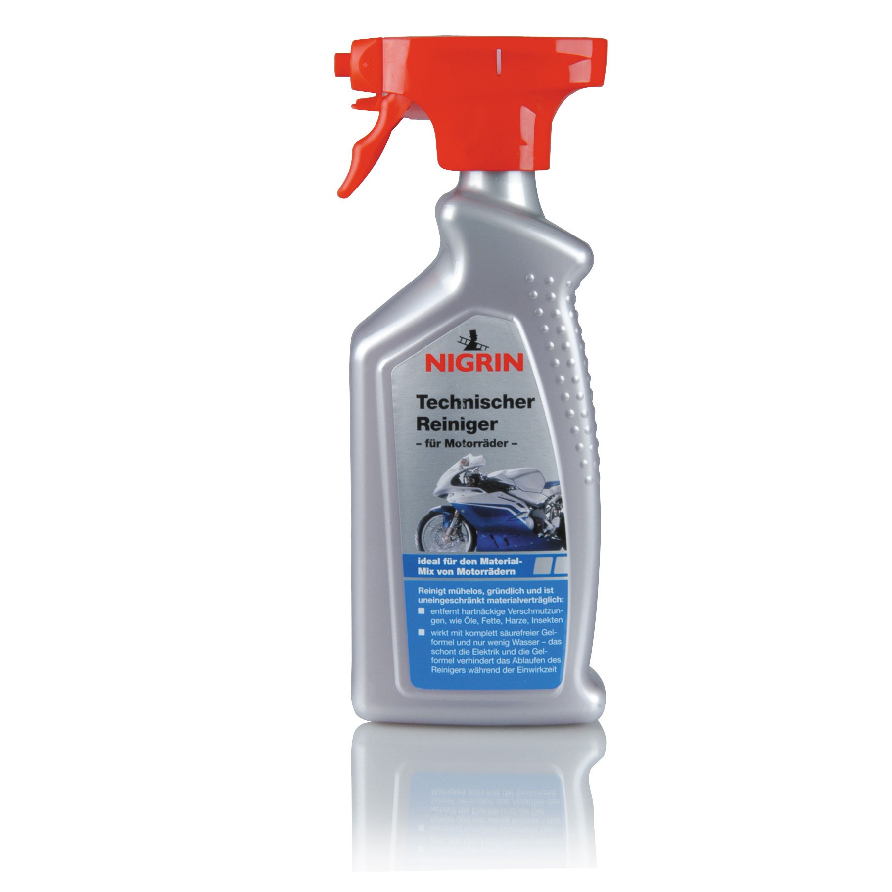 Nigrin Zweiradreiniger / Technischer Reiniger für Motorräder 500ml