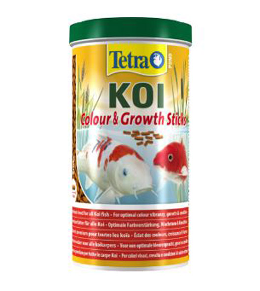 TetraPond Fischfutter Koi Colour & Growth Sticks 4 L