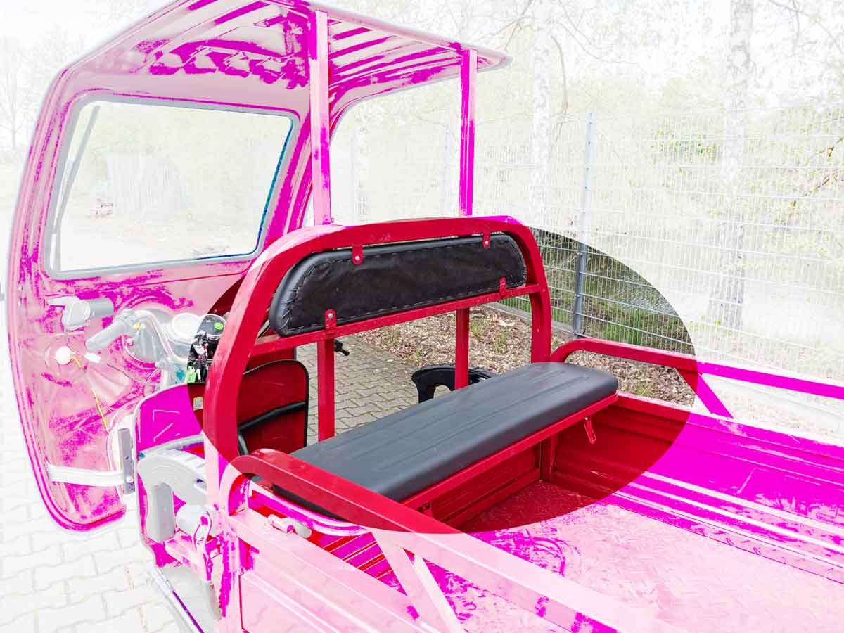 Volta VT5 Cargo Muli Elektro Transporter mit Kabine TUK TUK Volta VT5 Cargo Muli Elektro Transporter mit Kabine TUK TUK