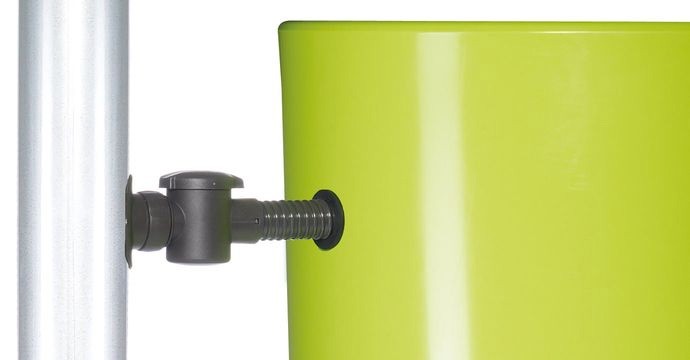 GRAF Regentonne Color 2in1 350L mit Pflanzschale tomato
