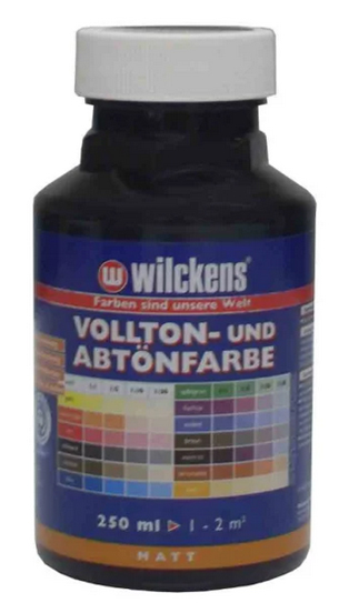 Wilckens® Vollton- und Abtönfarbe Schwarz matt 250ml
