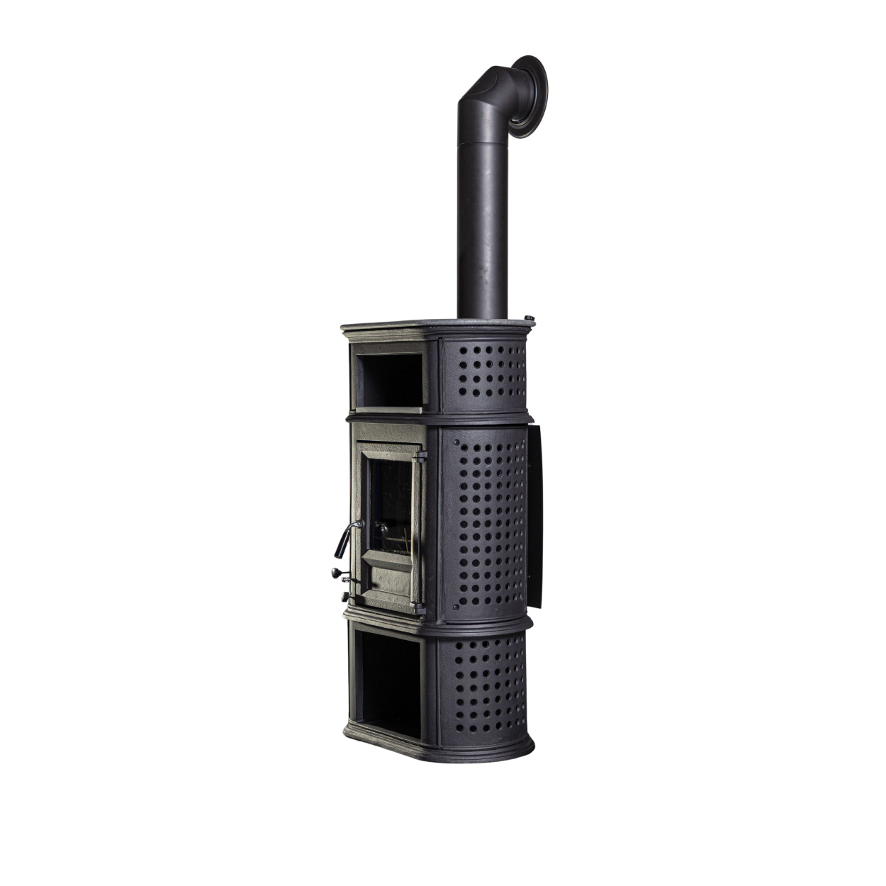 Globe Fire Herculina XL Kaminofen raumluftunabhängig Guss 6,1 kW