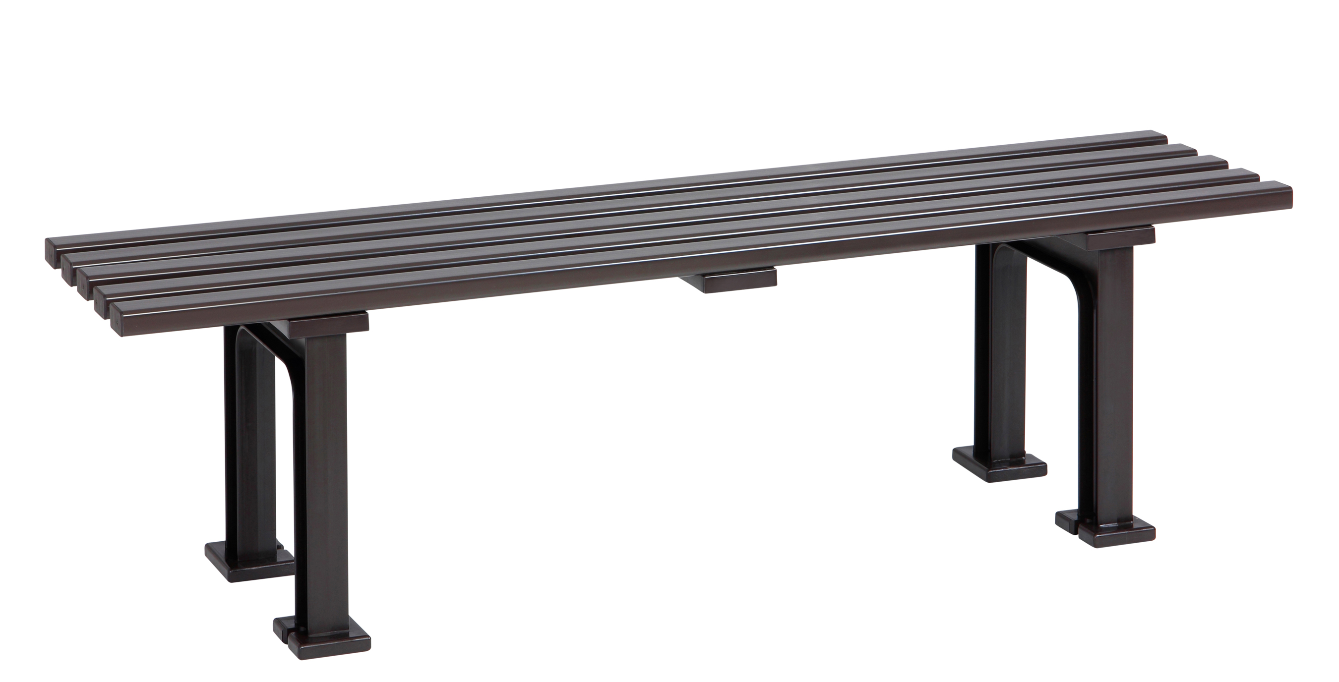 Blome Gartenbank / 3-Sitzer Bank Mono I Kunststoff braun 150cm