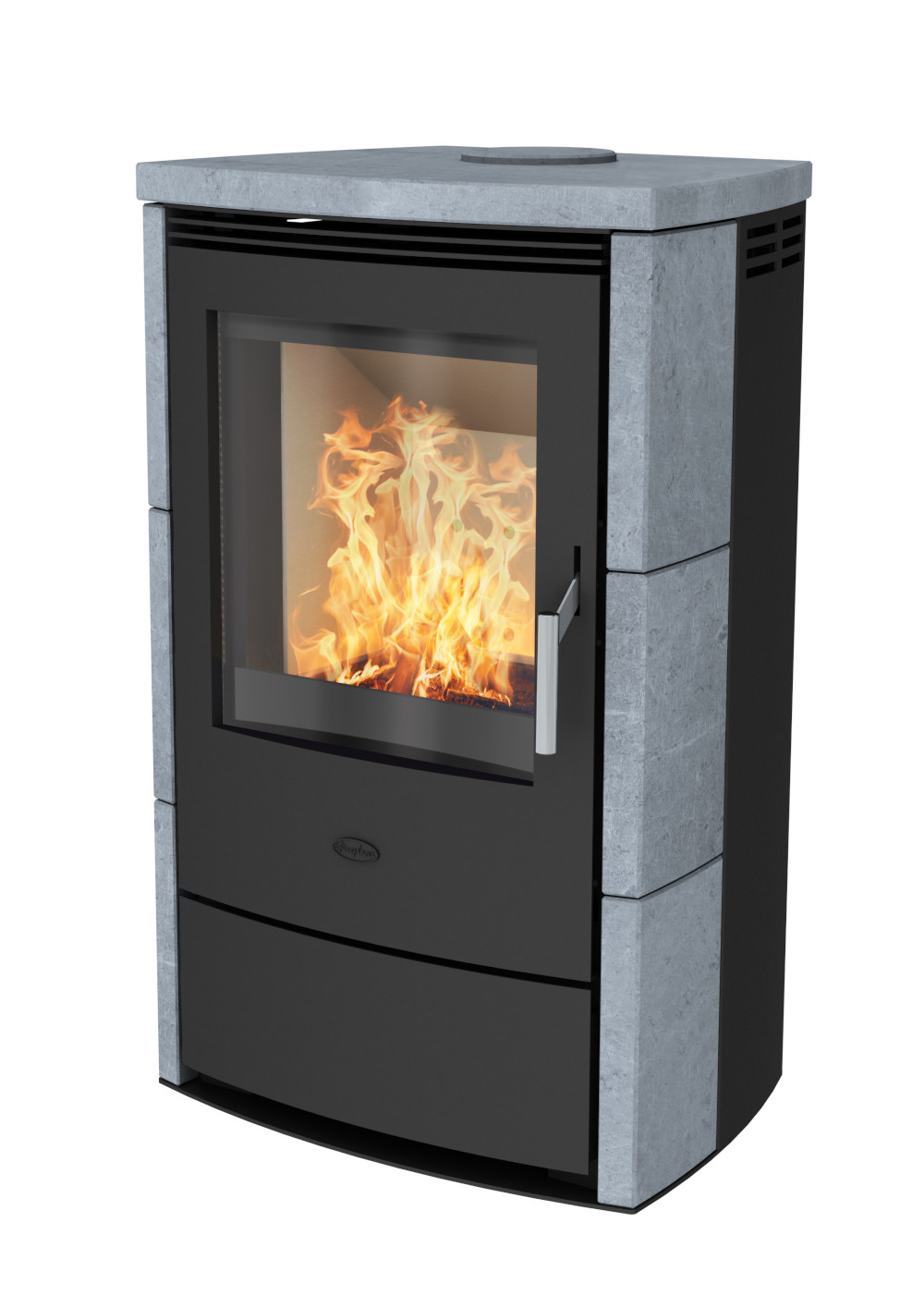 Fireplace Kaminofen Dauerbrandofen Meltemi Speckstein 7/8kW