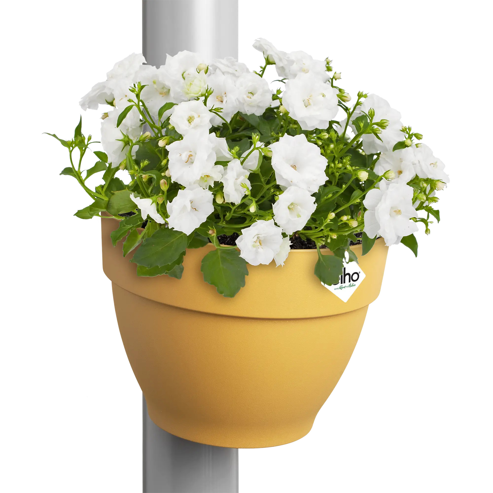elho® Blumentopf Fallrohrpflanzgefäss Vibia Campana honig gelb