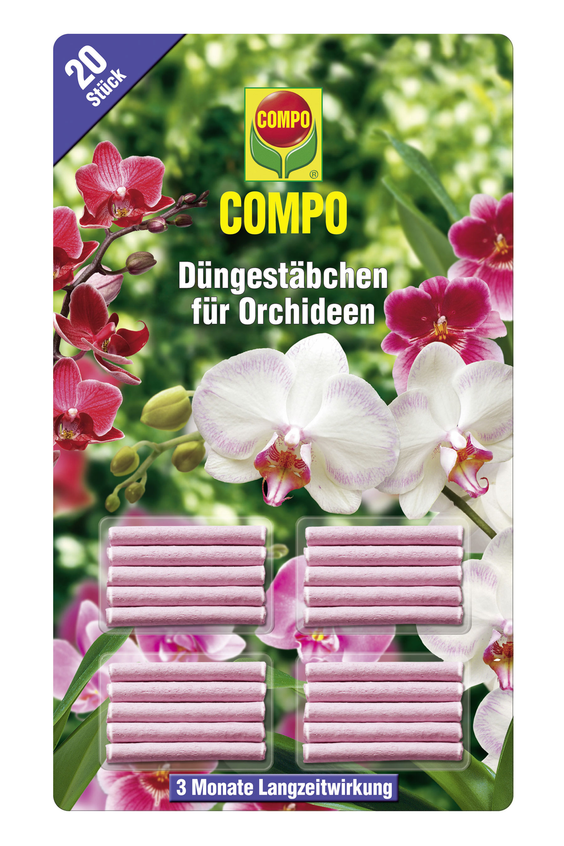 COMPO Düngestäbchen für Orchideen 20 Stück