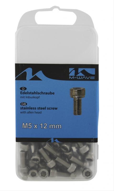 Edelstahlschraube M-Wave M5x16mm 50 Stück
