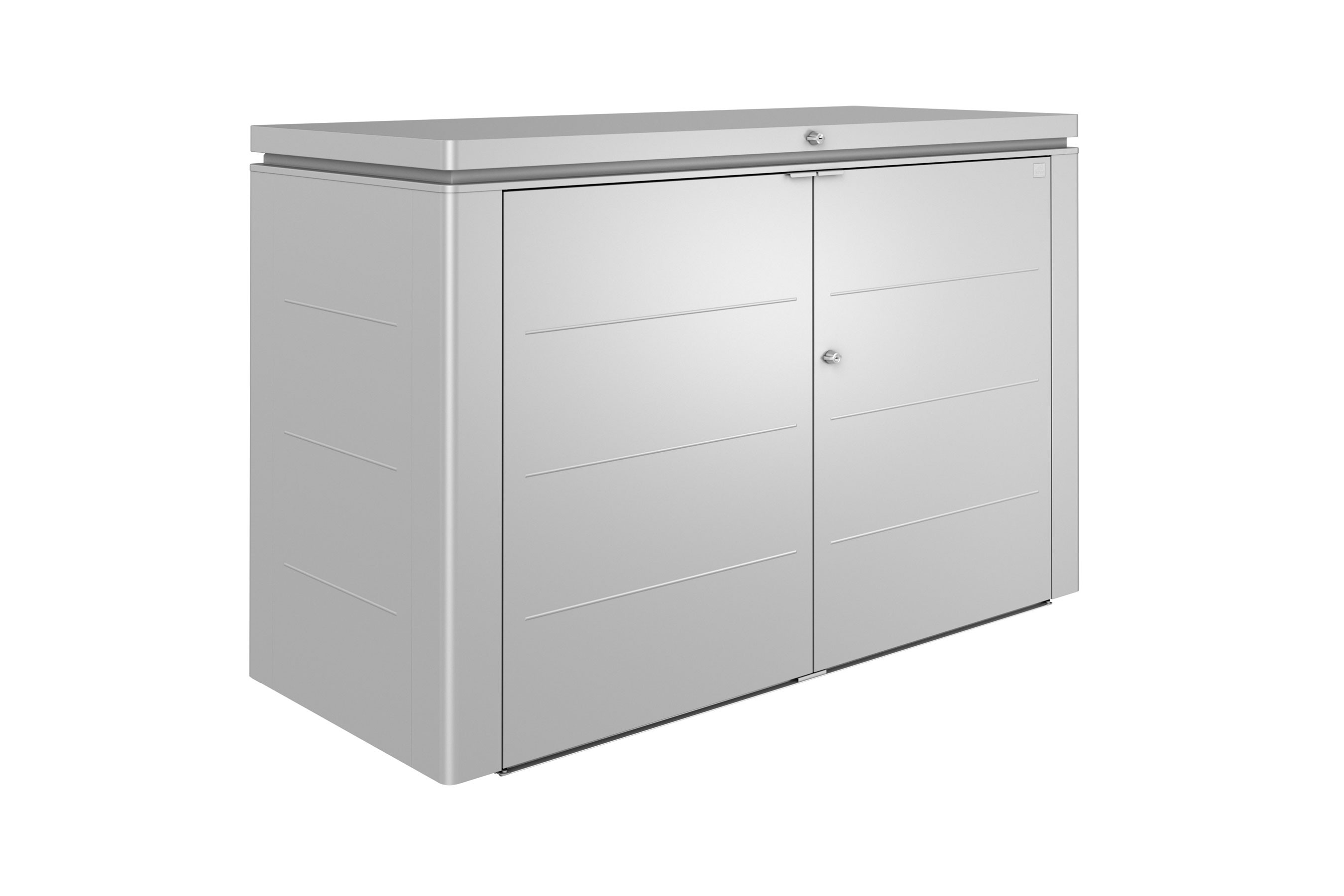 Biohort Geräteschrank HighBoard 200 silber 200x84x127cm