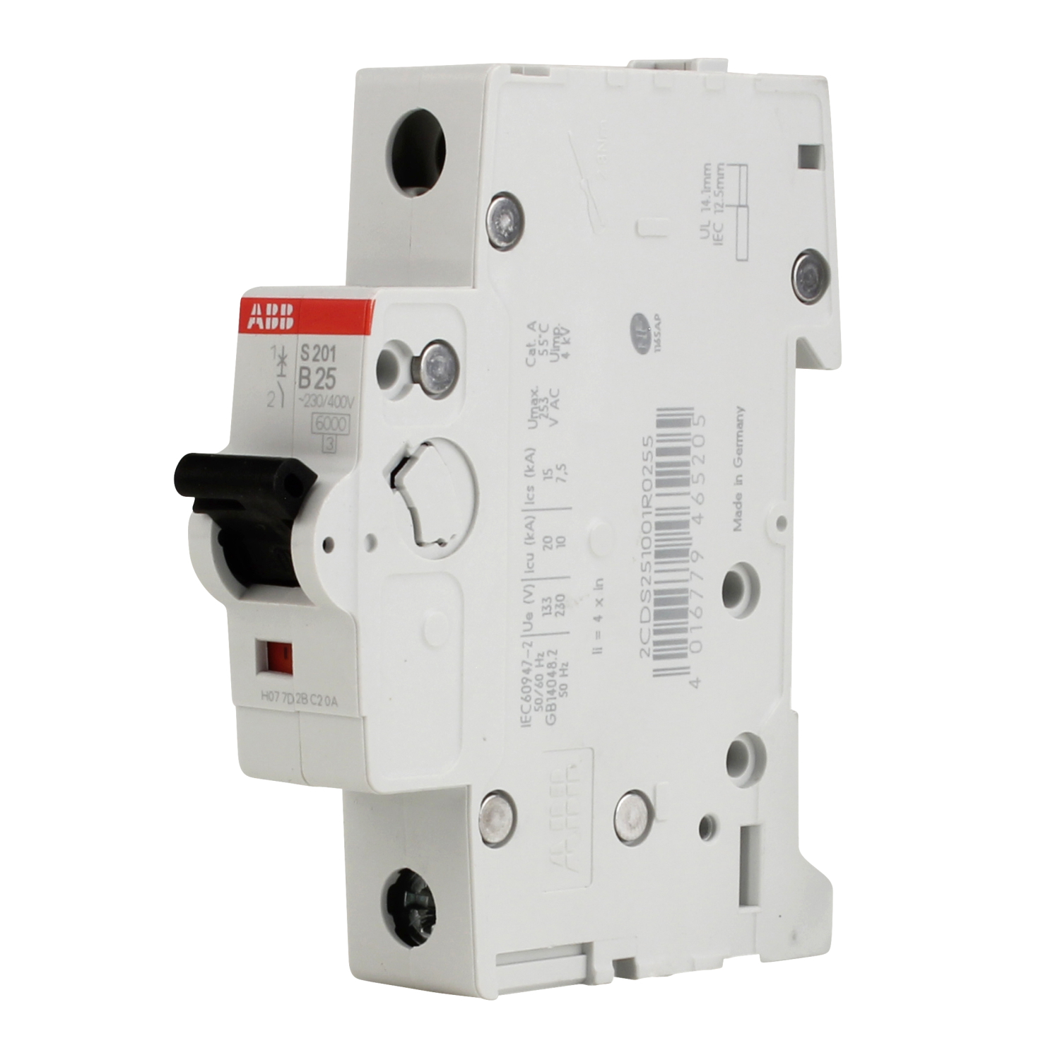 ABB Sicherungs-Einbauautomat S201-B25 25A B 1-polig
