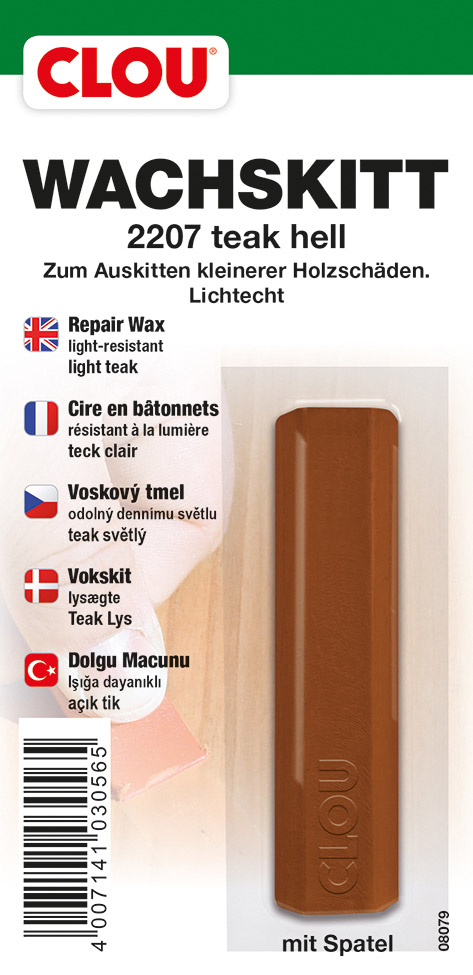 Wachskitt Nr. 2207 teak hell