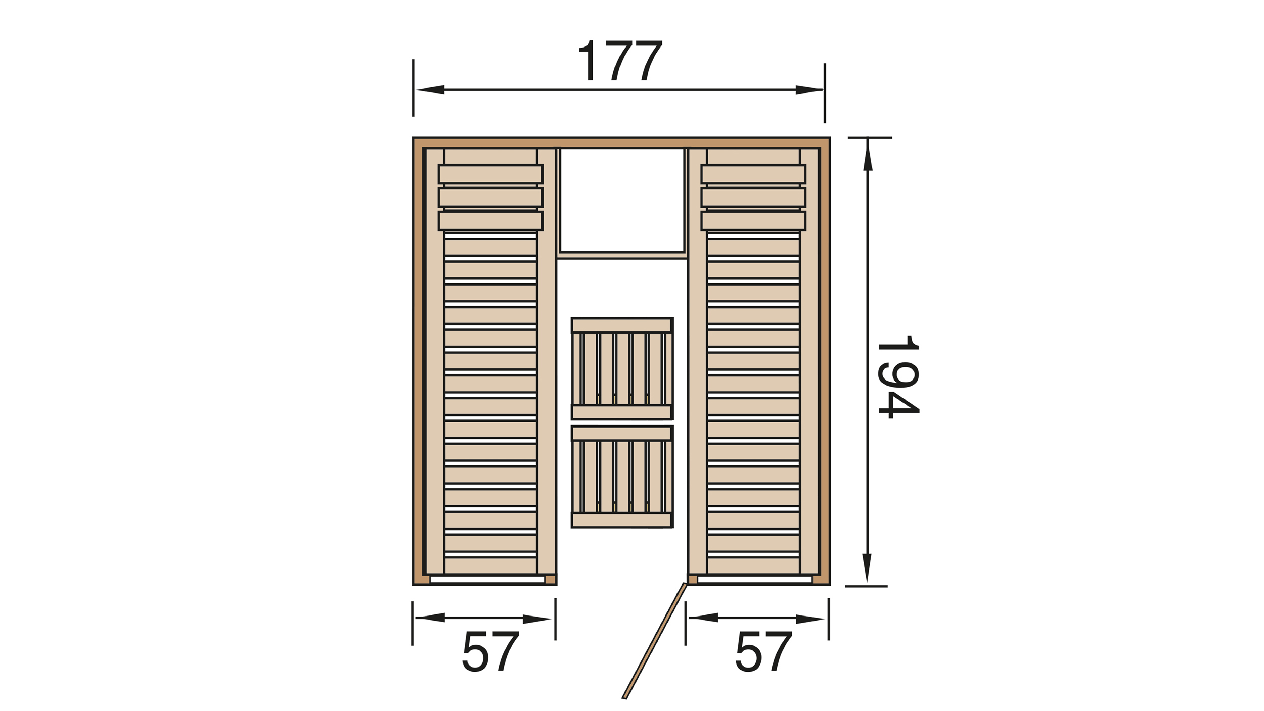 Weka Sauna KAARINA 2 Nischensauna