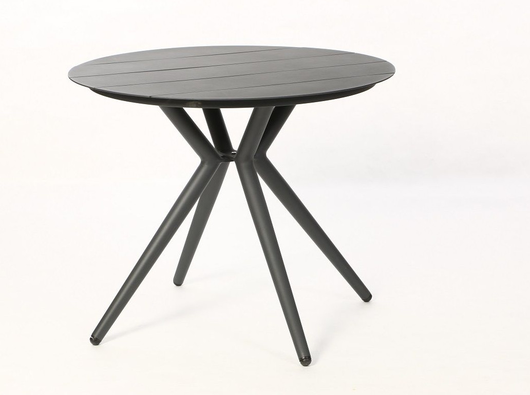 Voll Aluminium Tisch "Sit grey" rund 90cm