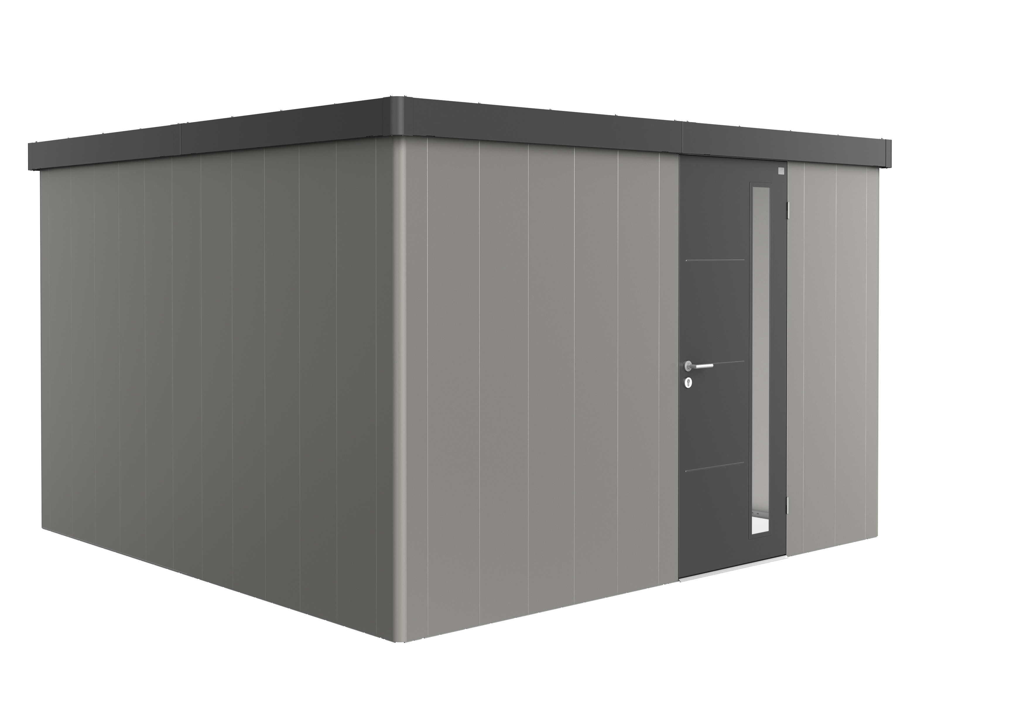 Biohort Gerätehaus Neo 4D Variante 2.3 Standardtür quarzgrau dunkelgra