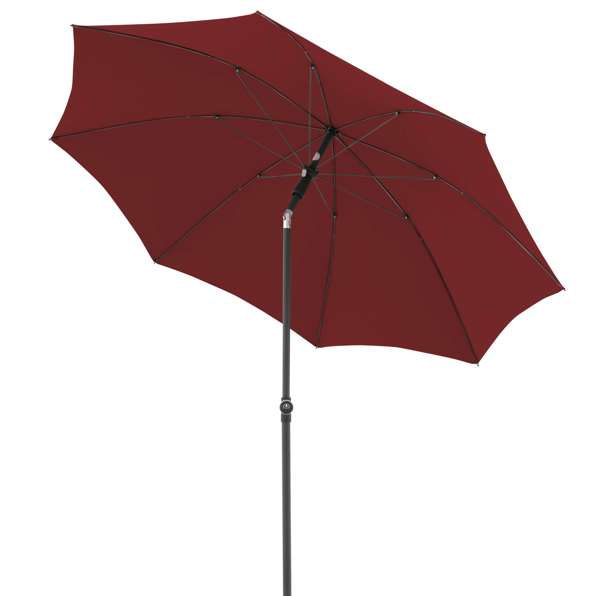 doppler® Sonnenschirm Active 210 Mittelmast Green Edition bordeaux