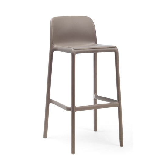 Nardi Barhocker / Barstuhl Faro Stapelstuhl Kunststoff tortora