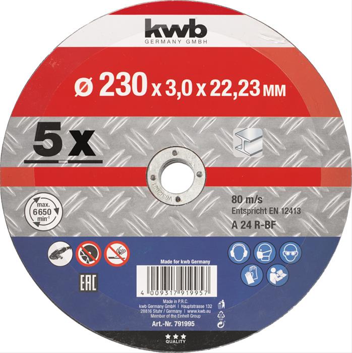 KWB Trennscheiben Metallbearbeitung Ø 230 mm