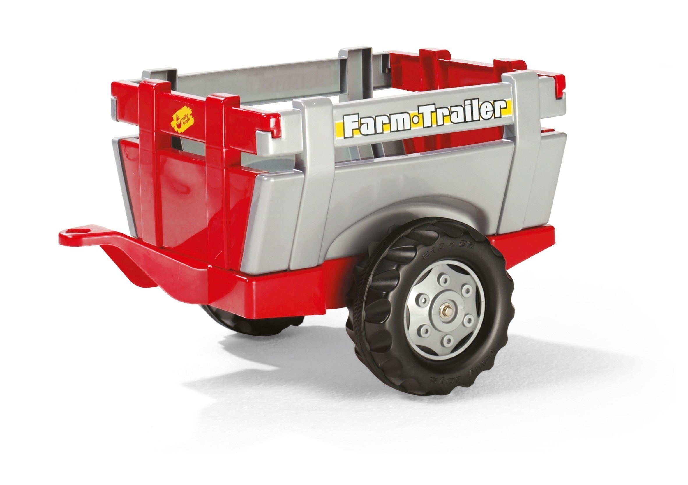 Anhänger für Tretfahrzeuge rolly Farm Trailer rot-silber - Rolly Toys