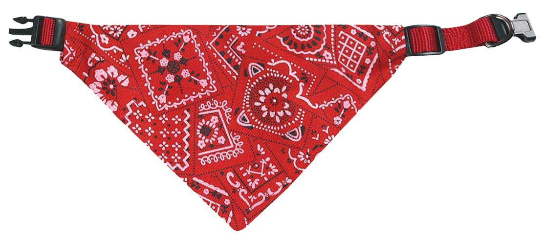 Halsband und Hundehalstuch Bandana 22-35 cm rot Karlie