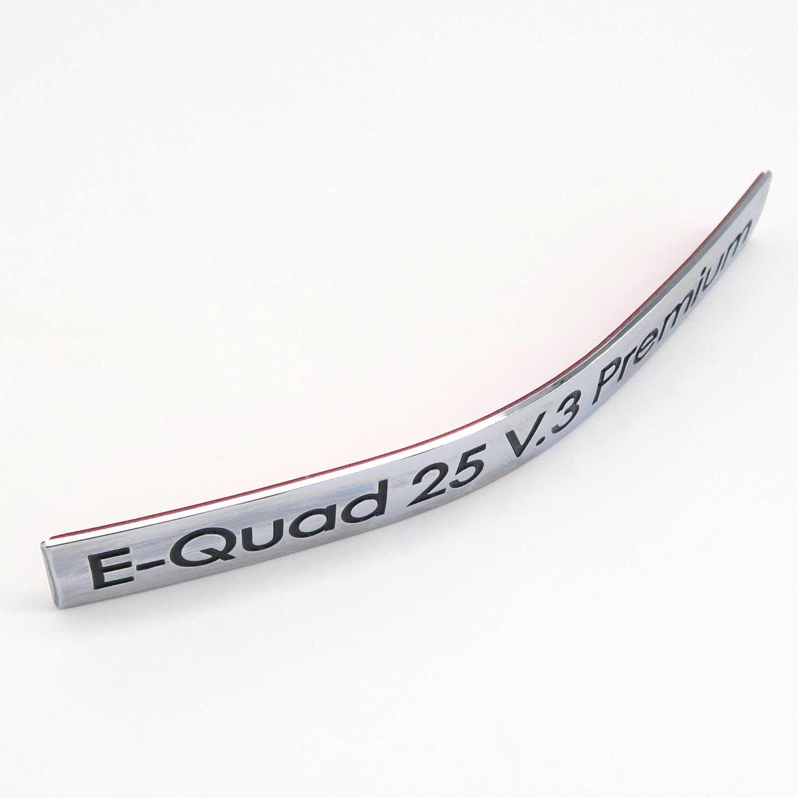 Rolektro Aufkleber, E-Quad 25 V.3 Premium, Metalloptik, vorne für Quad