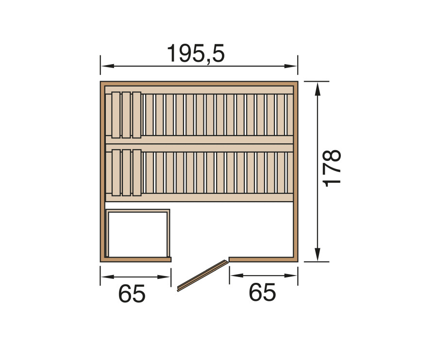 Weka Sauna BERGEN Gr.2 OS Ofen 7,5 kW