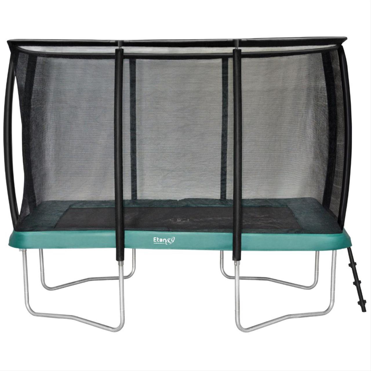 Trampolin Etan Premium Gold 1075 Netz Combi Deluxe 310x232cm grün