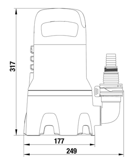 GARDENA Schmutzwasser Tauchpumpe 9000 09040-61 bei