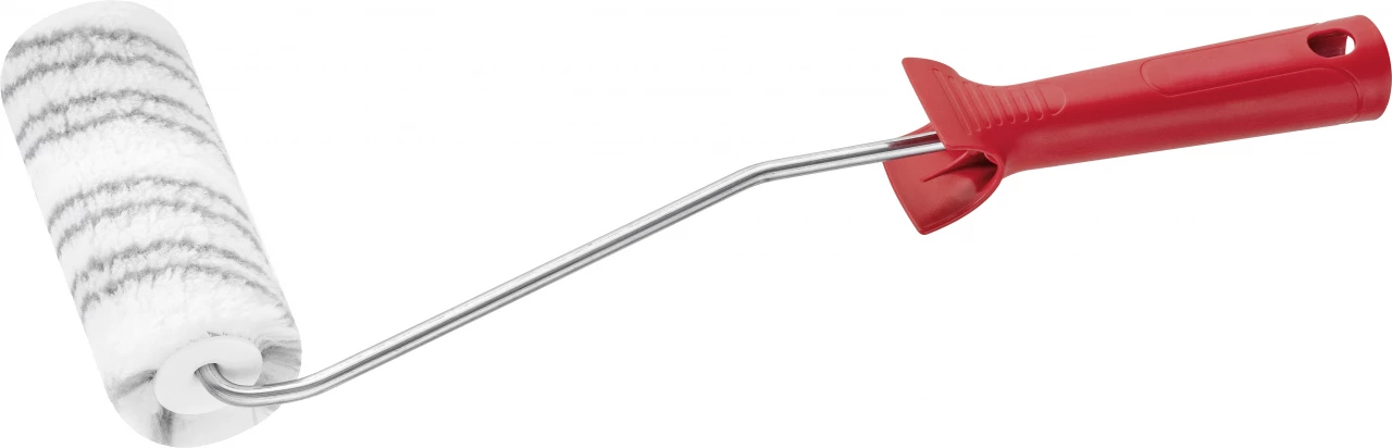 Farbroller Graufaden glatt Polyester Plüsch 12cm Länge 39cm