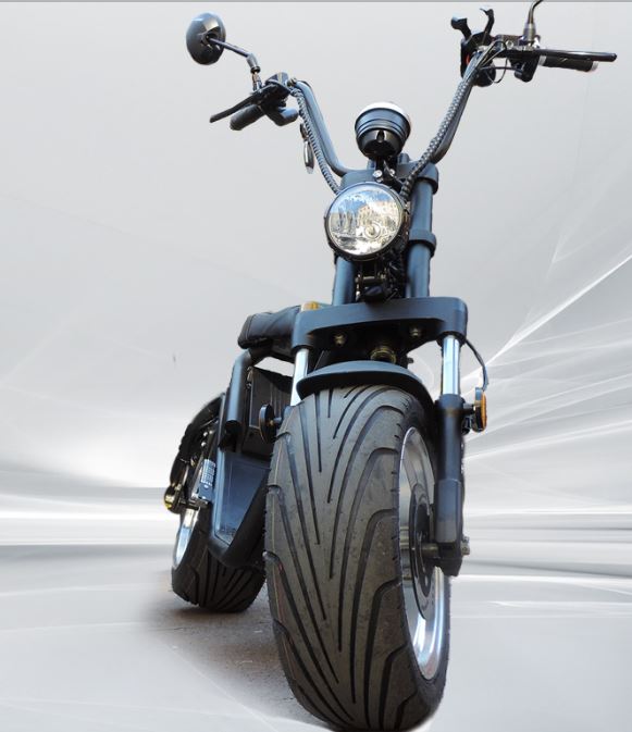 Citi Cruiser Elektro Scooter 1200L Chopper schwarz matt