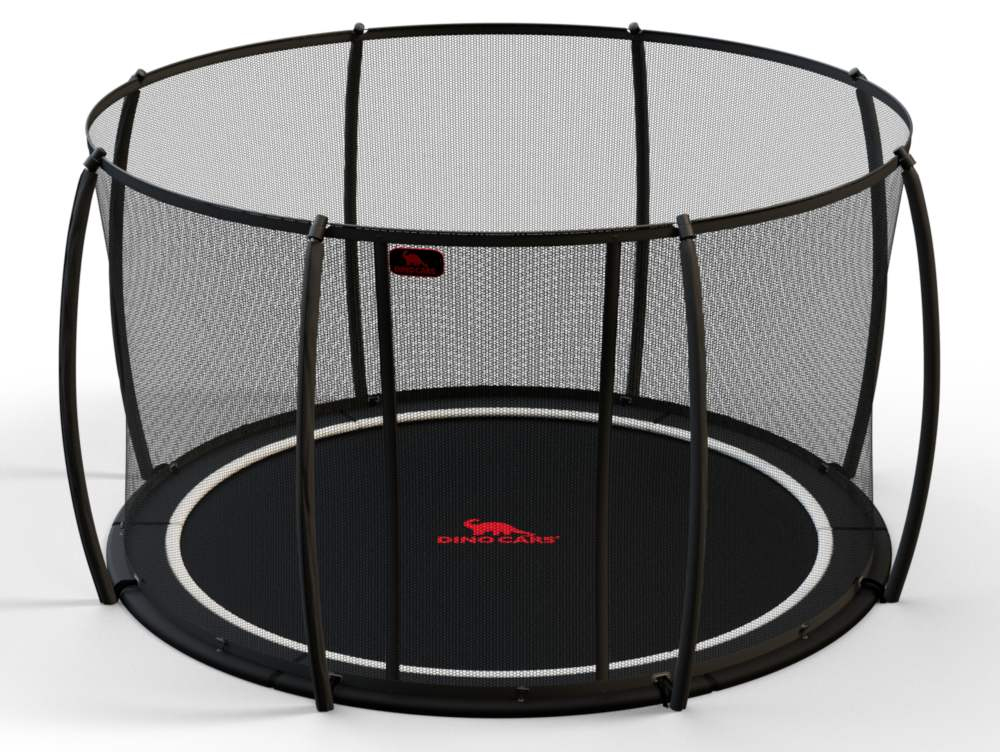 DINOCARS Trampolin FLAT LEVEL Sicherheitsnetz Ø430cm