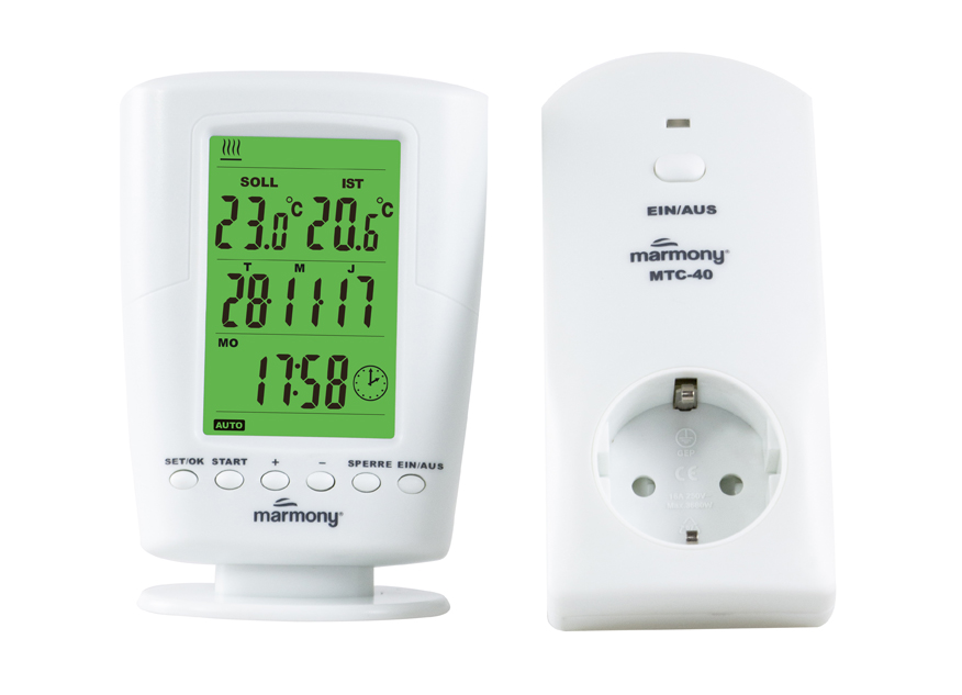 Marmony Funk-Raumthermostat MTC-40 Sender und Empfänger