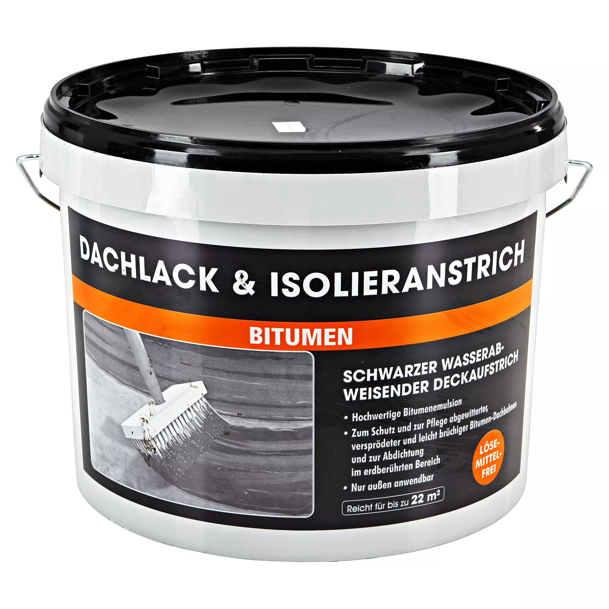 MEM Dachlack & Isolieranstrich Bitumen schwarz 10 l
