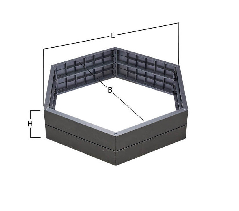 Garantia Ergo Hochbeet Stone Modul XL