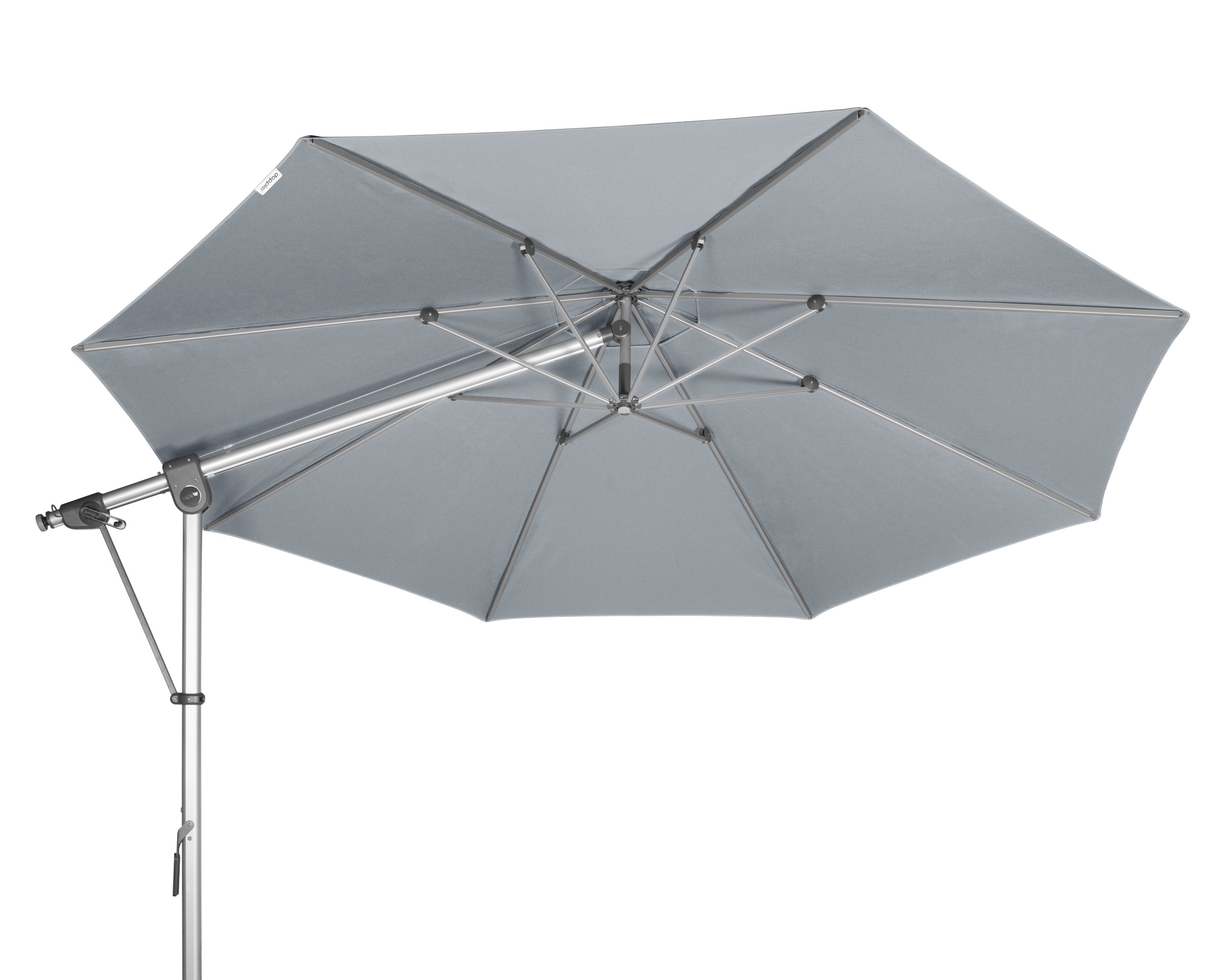 Doppler Ampelschirm / Pendelschirm Expert 350cm Des. T827 hellgrau