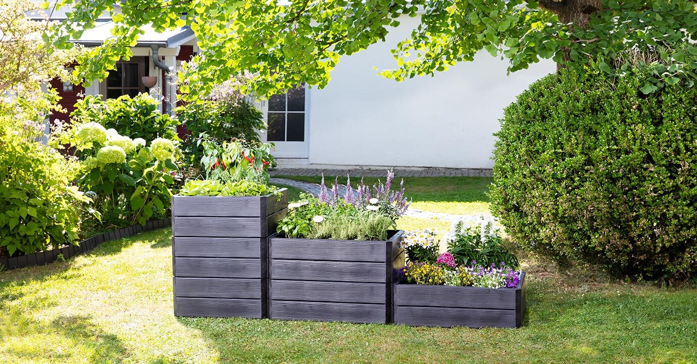 GARANTIA® Ergo Hochbeet System Quadro L aus 4 Paneelen