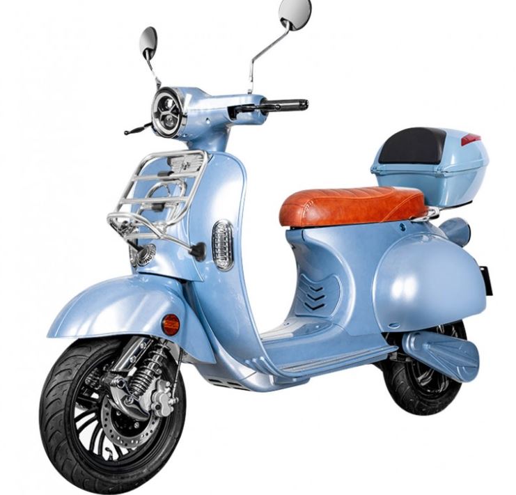 Elektroroller Retro 72 / Elektro-Roller Ginabella Classico 3000 grau