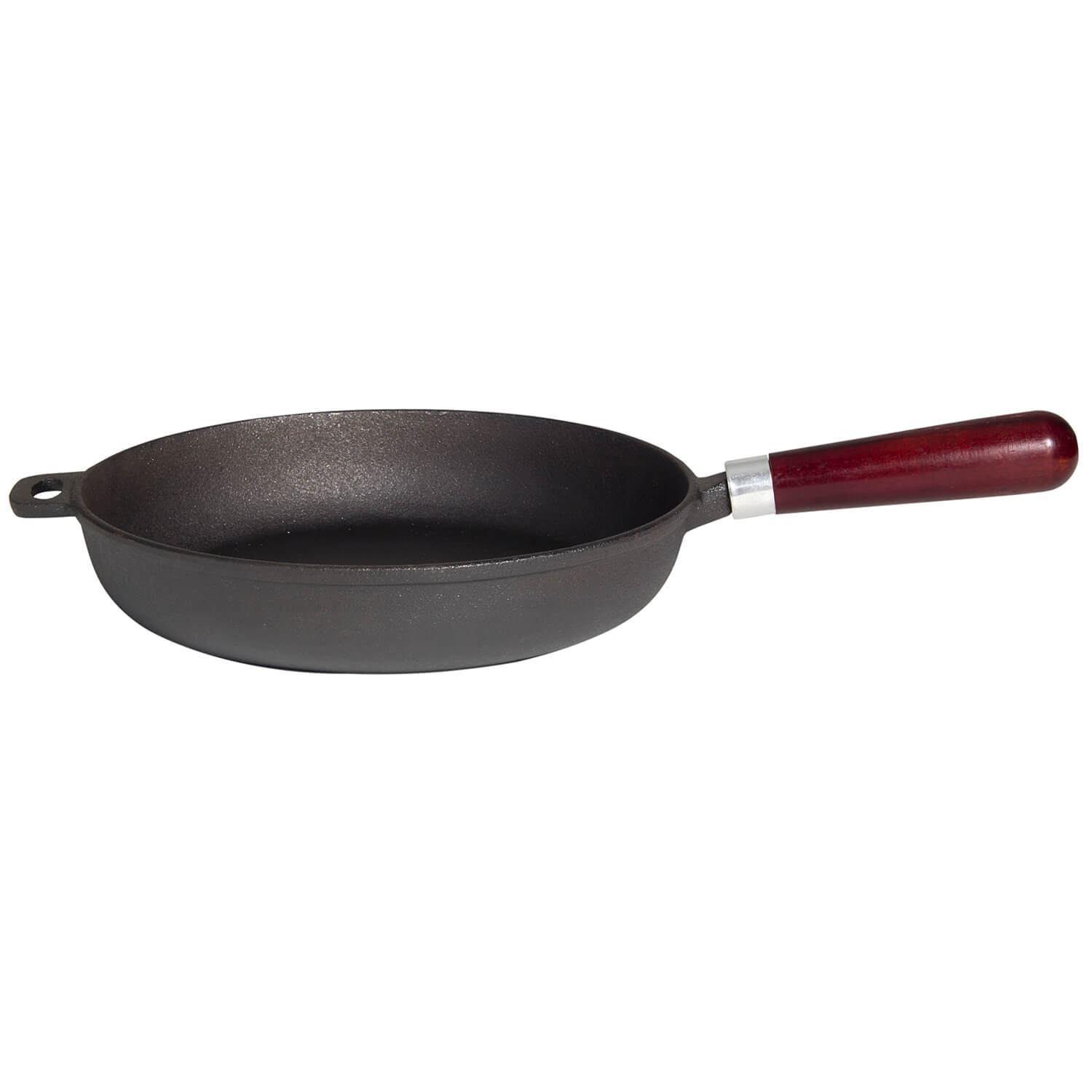 Paella World® Bratpfanne aus Gusseisen mit Holzgriff Ø28cm