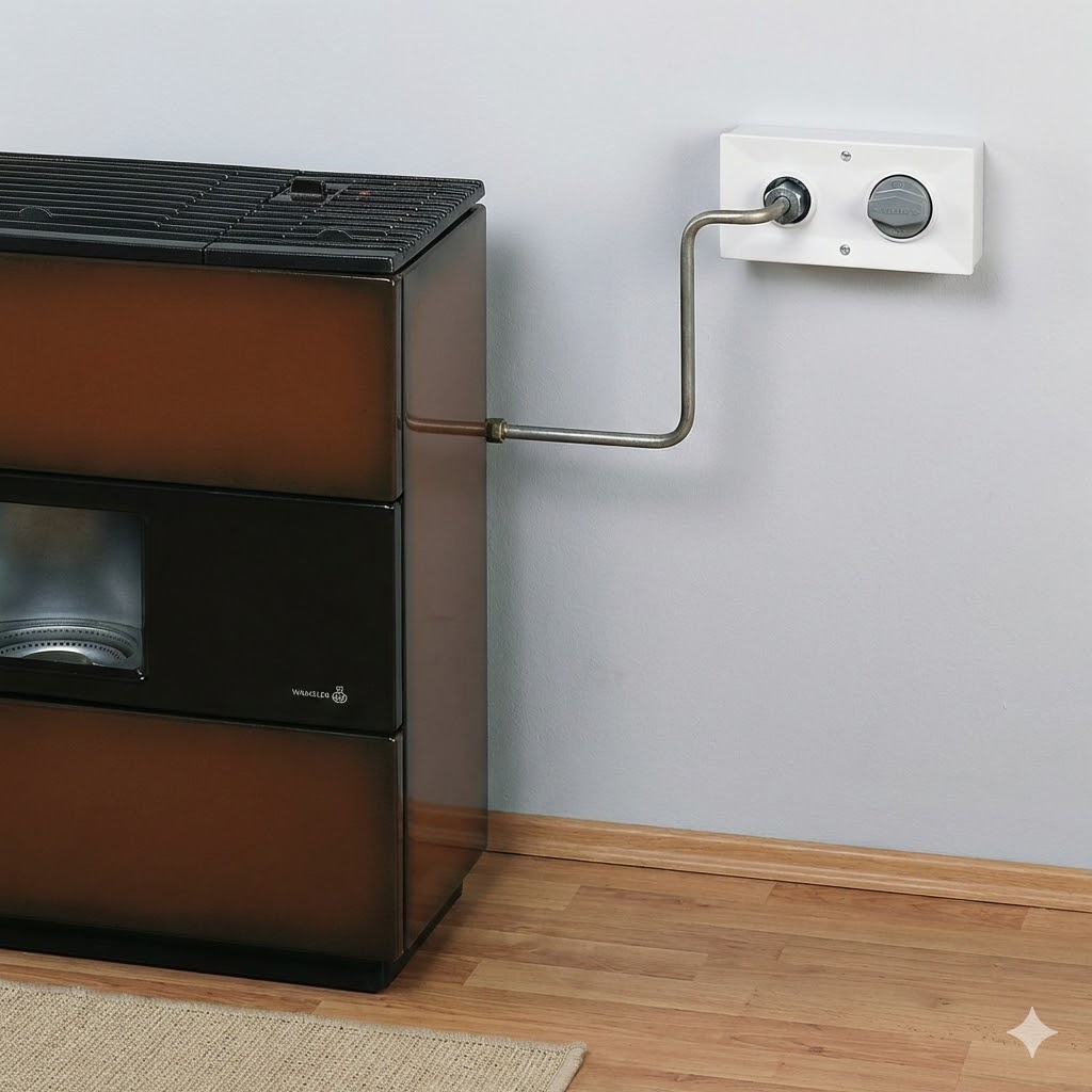 GOK MIC-Dose mit Druckregler für Ölofen – RVS 8 mm