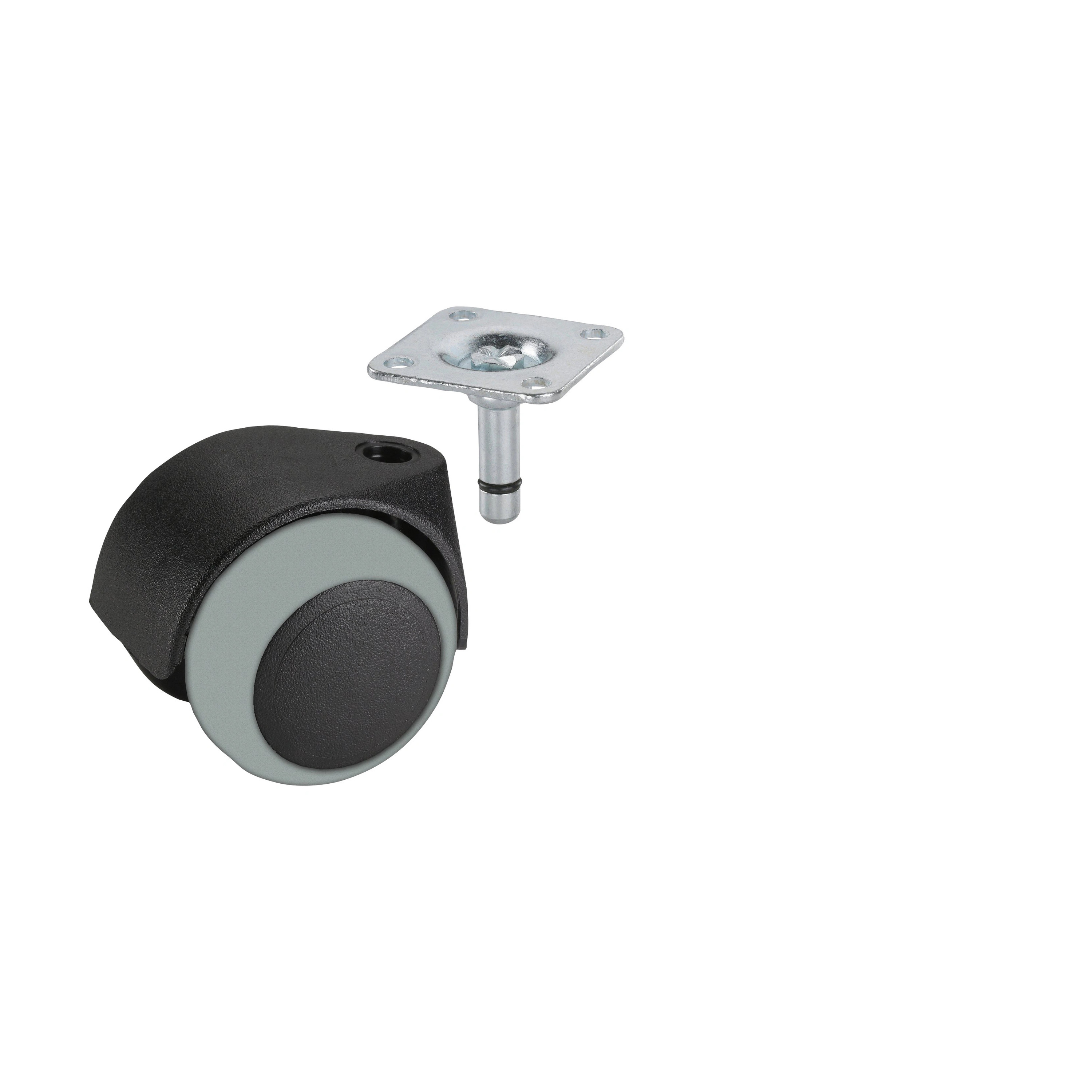 Parkettrolle 50 mm mit Platte