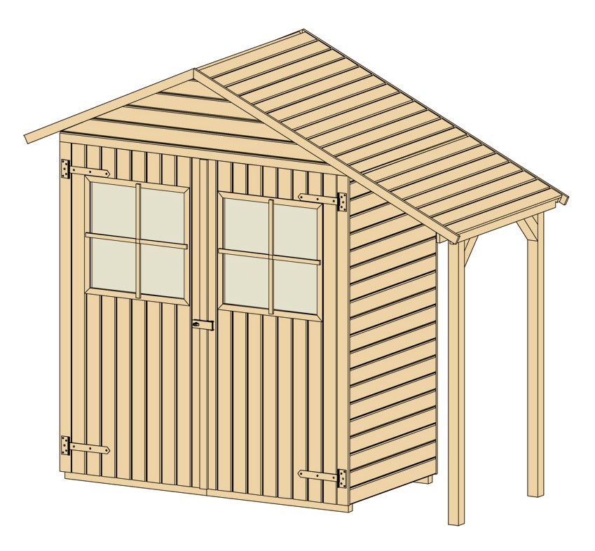 weka Garten-/Terrassenschrank 357 A Gr.2 Satteldac