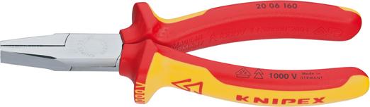 Flachzange VDE 160mm m.M.K.Griff Knipex