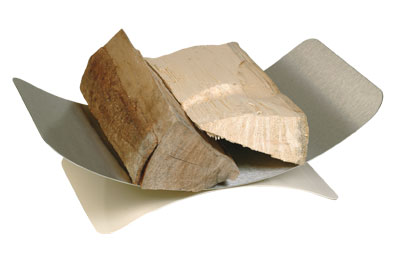 Holzkorb - Holzlege Lienbacher elfenbeinfarbig Edelstahl 46x30x15cm