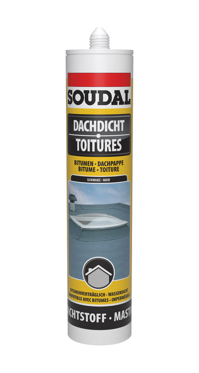 SOUDAL Dachdicht Dichtstoff 300ml schwarz