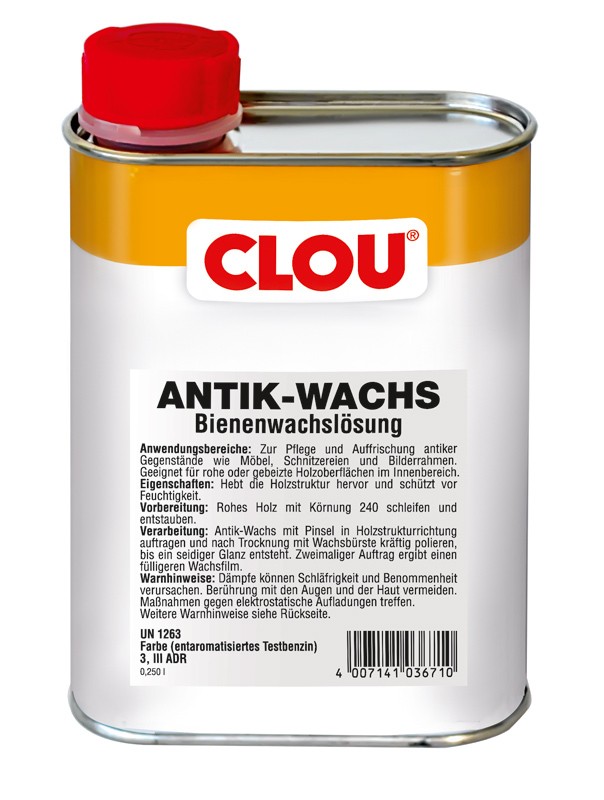 Holzwachs CLOU Antik-Wachs flüssig farblos 250 ml