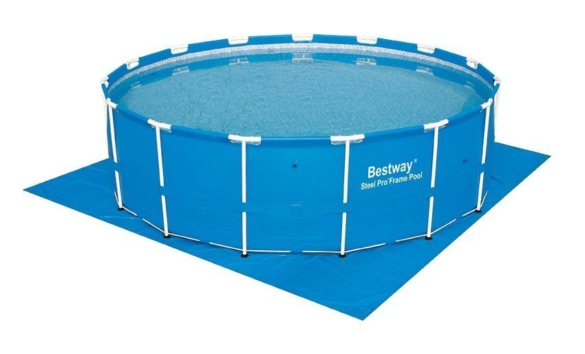Bodenfolie / Unterlegplane Bestway für Pools 488 x 488cm blau
