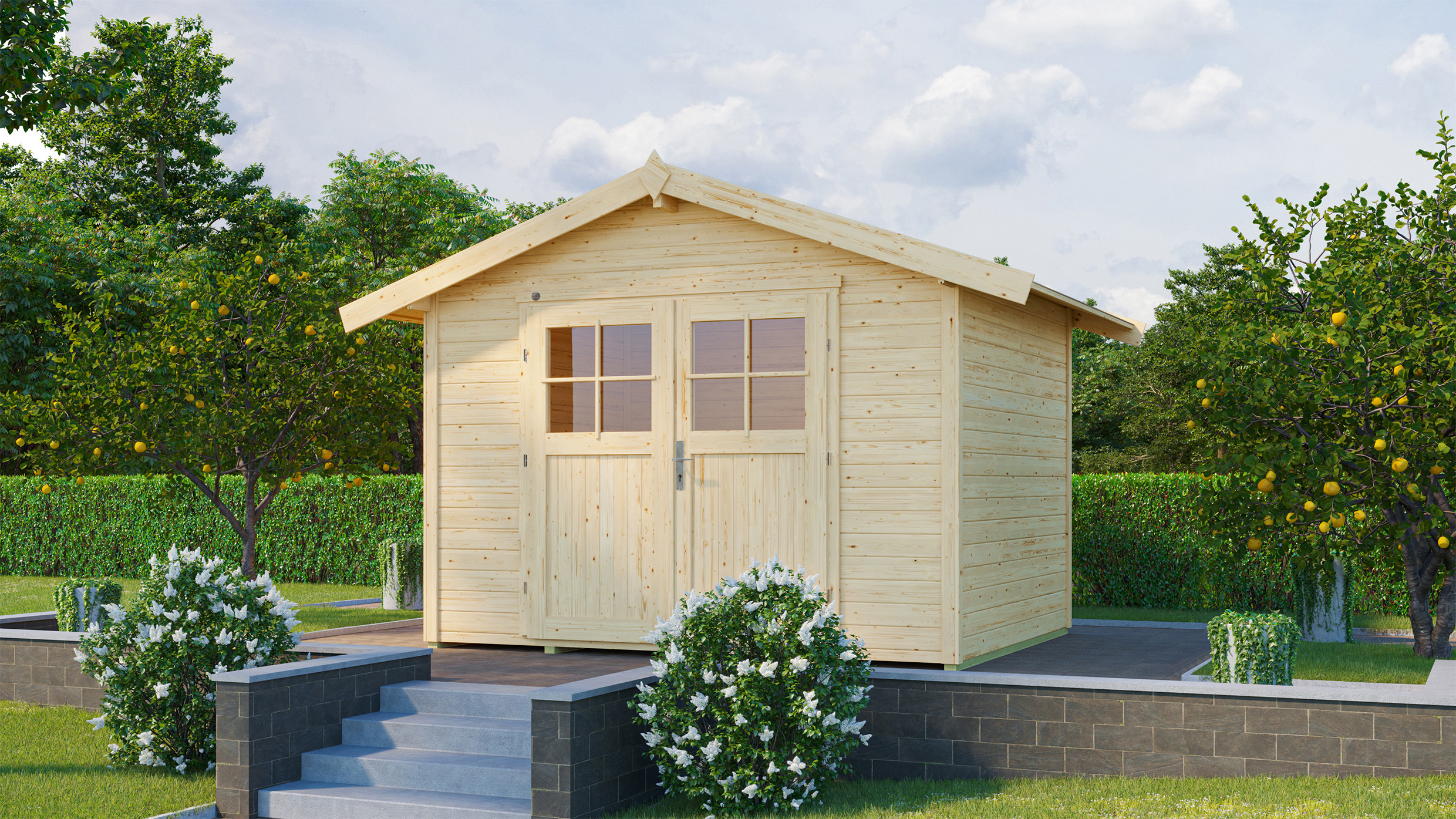 weka Gartenhaus 122 Gr.5 natur