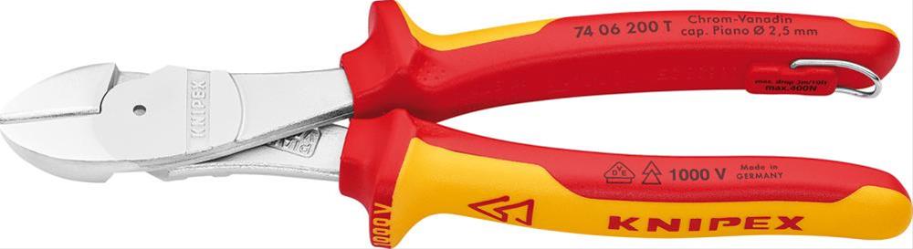 Kr.Seitenschneider VDE TT200mm m.M.K.Griff Knipex