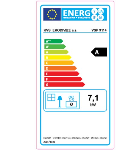 Energielabel Küchenherd / Holzherd Bartz HKK 50/60 SF Stahlkochfeld schwarz