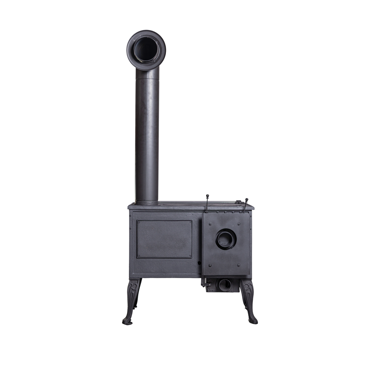 Holzherd Globe-fire Titan raumluftunabhängig Guss schwarz 8,8kW