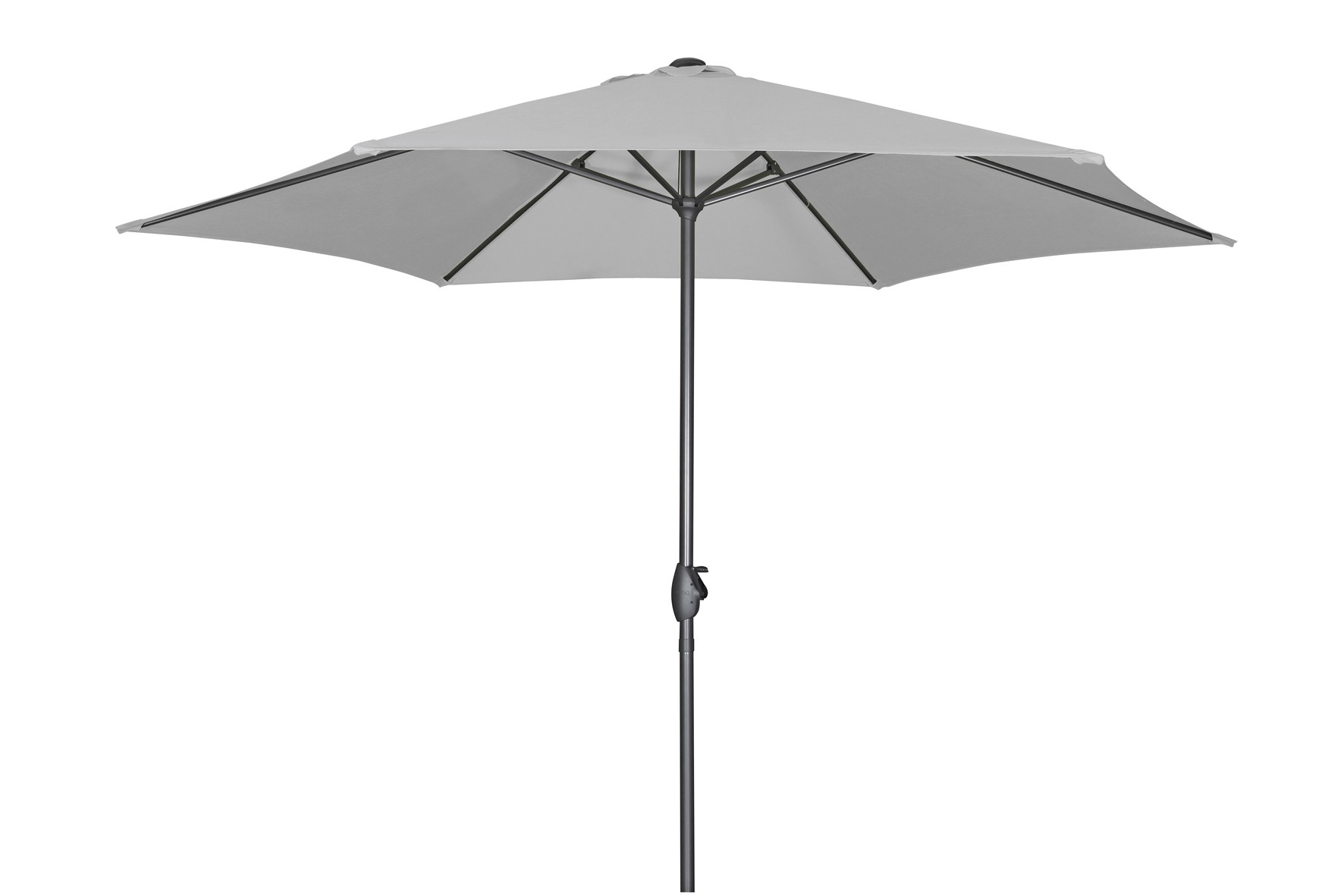 Derby Sonnenschirm Basic Lift Neo Ø 300cm Des. 827 hellgrau