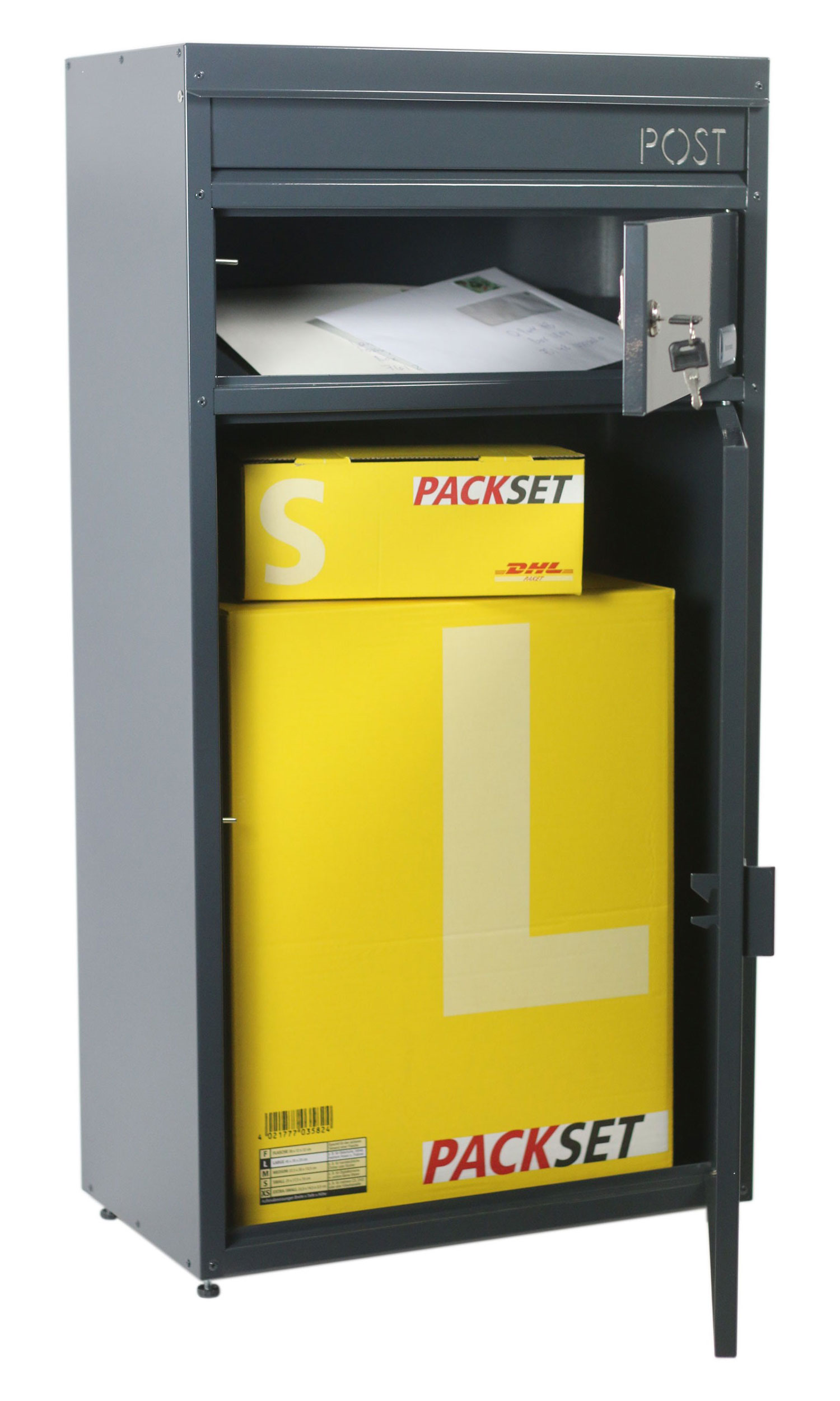 Briefkasten / Paketbriefkasten ScanPro 65 anthrazitgrau